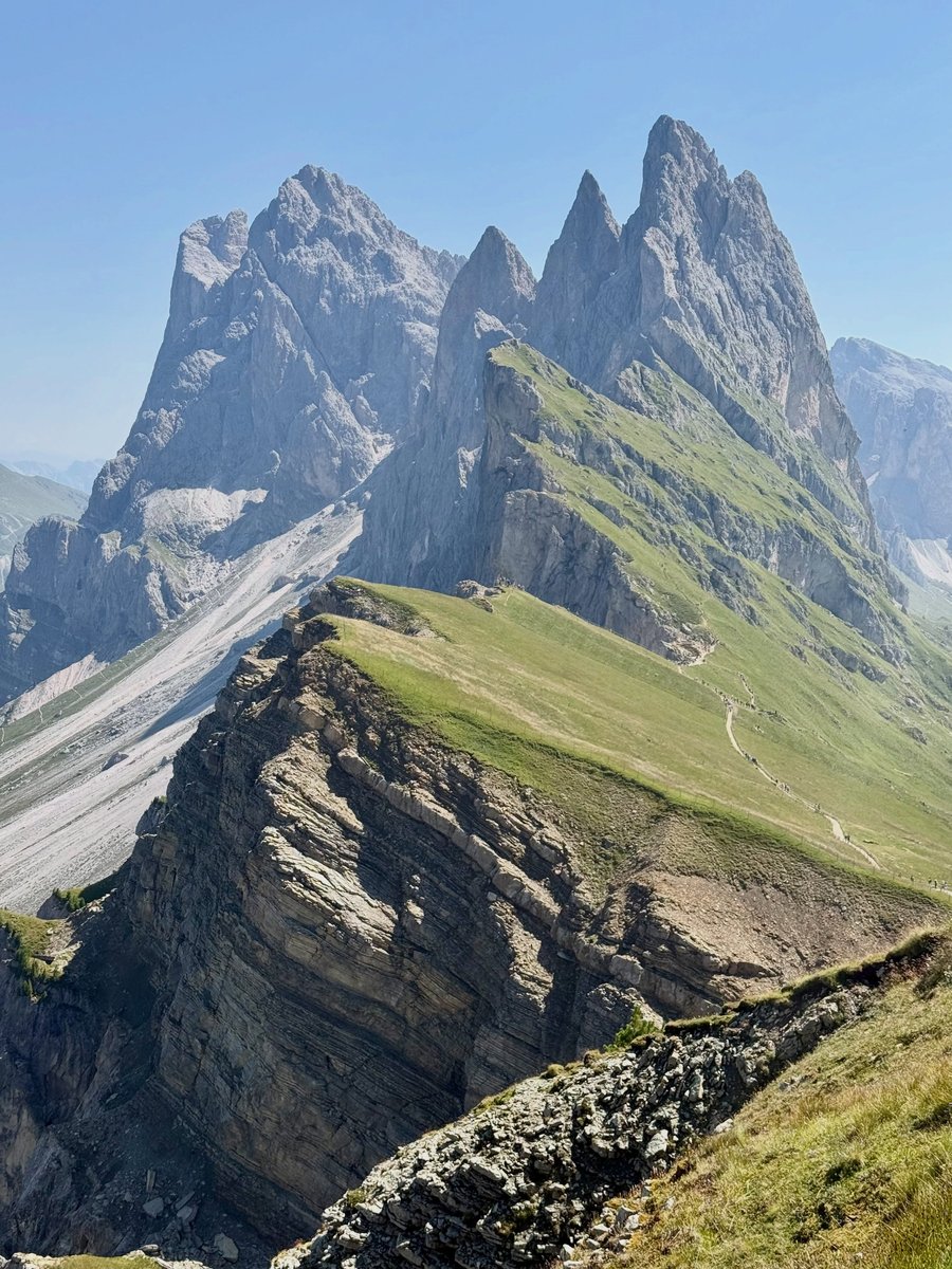 The ridge above Ortisei, on the way up to Seceda
